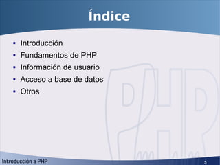 Introducción a PHP5