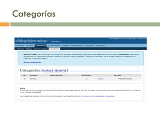 Categorías 