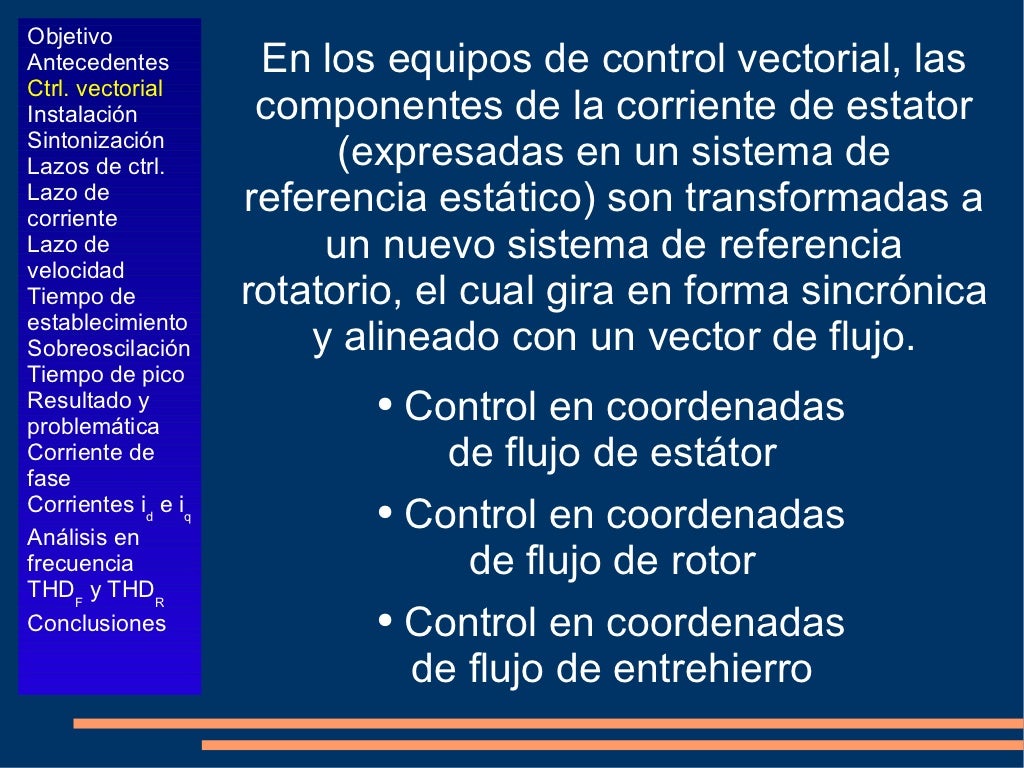 Control Vectorial