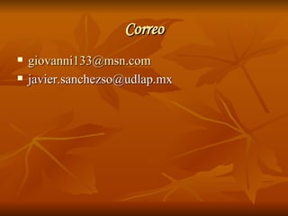 Correo [email_address] [email_address] 