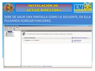DEBE DE SALIR UNA PANTALLA COMO LA SIGUIENTE, EN ELLA
PULSAMOS AGREGAR FUNCIONES.
 
