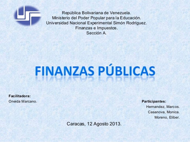 presentacion ppt finanzas publicas