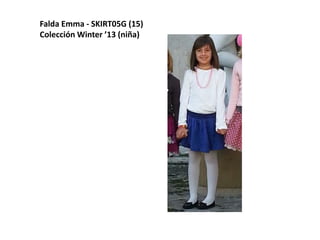 Falda Emma - SKIRT05G (15)
Colección Winter ’13 (niña)
 
