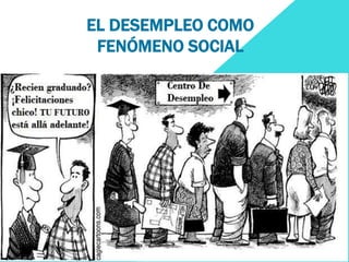 EL DESEMPLEO COMO 
FENÓMENO SOCIAL 
 