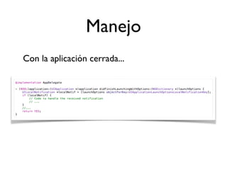 Manejo
Con la aplicación cerrada...
 