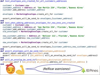 ¡Reificar aserciones!
 