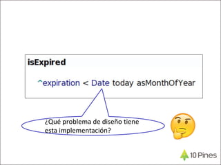 ¿Qué problema de diseño tiene
esta implementación?
 