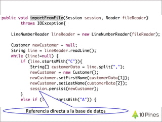 Referencia directa a la base de datos
 