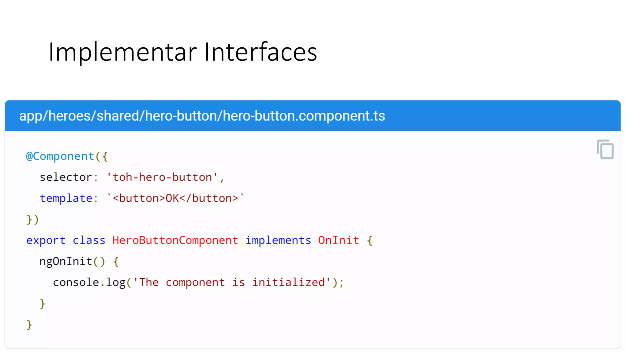 Implementar Interfaces
 