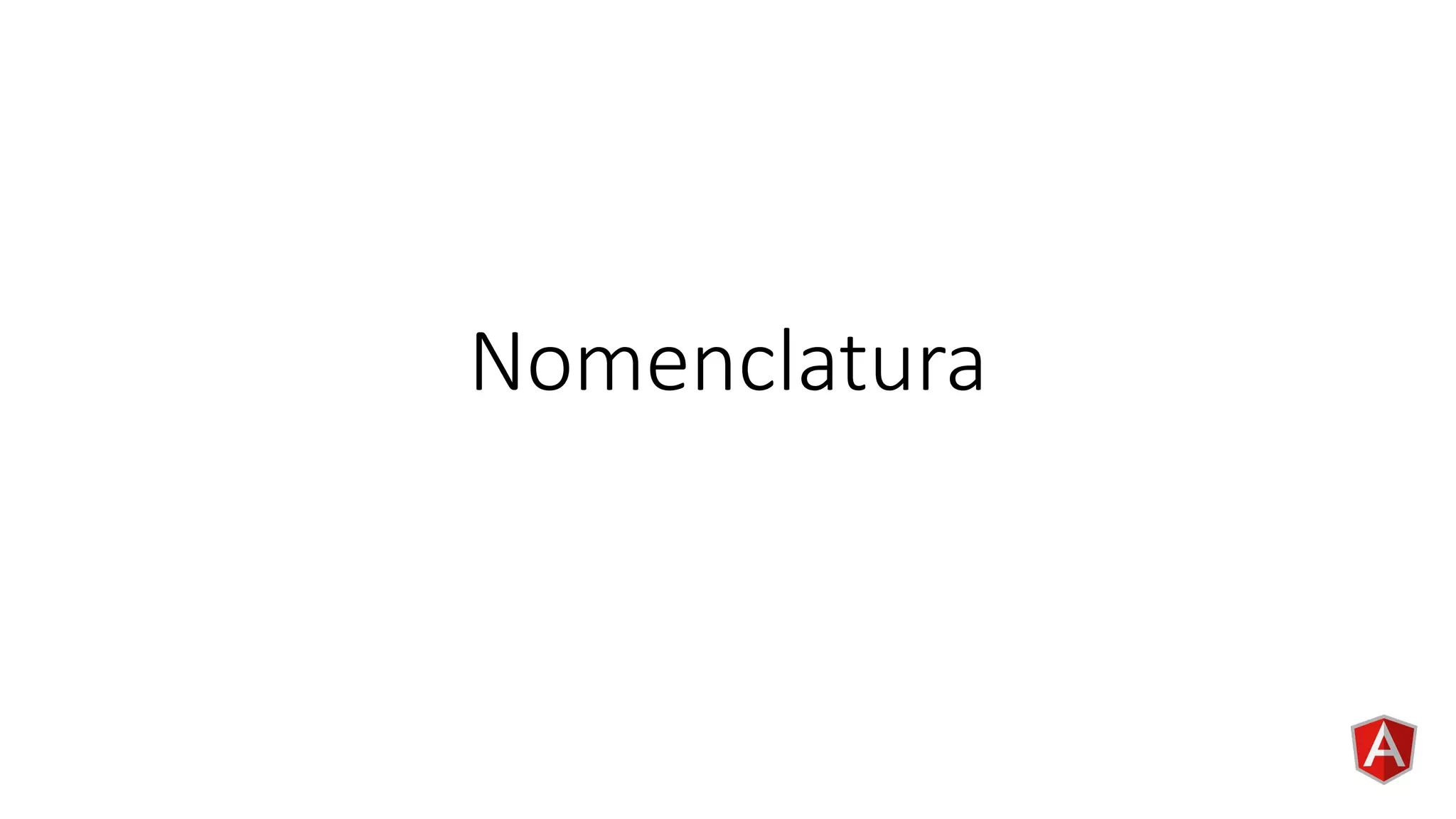 Nomenclatura
 