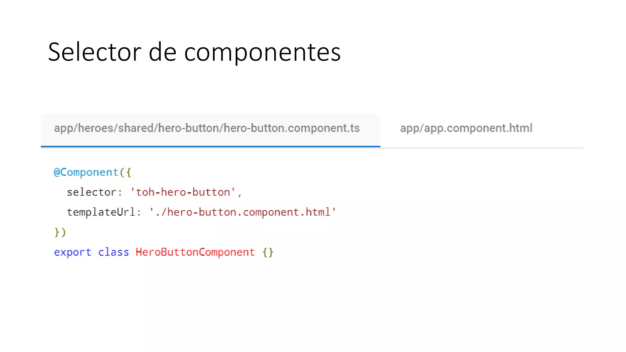 Selector de componentes
 