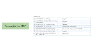 Serologías por MAP
 