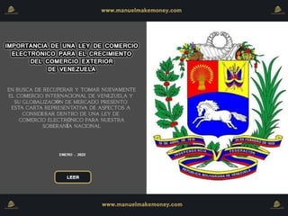 Importancia de una Ley de Comercio Electrónico para el Comercio Exterior de Venezuela 2022