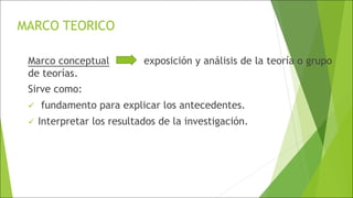 Marco teórico y marco de referencia | PDF