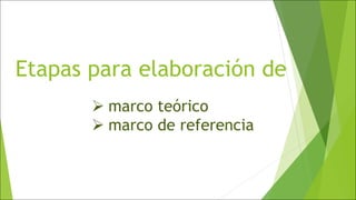 Marco teórico y marco de referencia | PDF