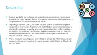Impacto de las Redes Sociales en la Comunicación Moderna | PPTX