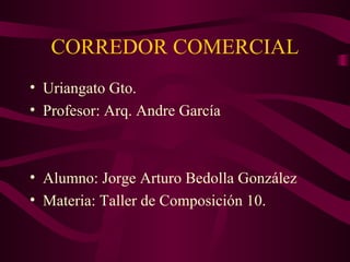 CORREDOR COMERCIAL ,[object Object],[object Object],[object Object],[object Object]