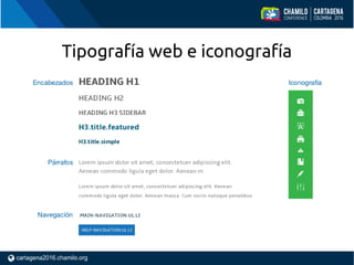 Tipografía web e iconografía
 