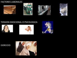 FACTORES LABORALES TENSION EMOCIONAL O PSICOLOGICA EJERCICIO 