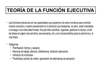 TEORÍA DE LA FUNCIÓN EJECUTIVA
 