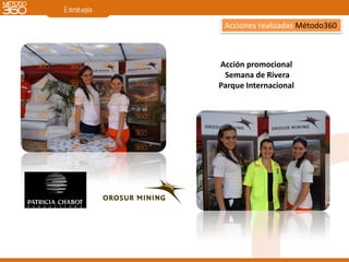 Acciones realizadas Método360



Acción promocional
 Semana de Rivera
Parque Internacional
 