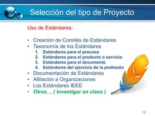 5Selección del tipo de ProyectoFactores a tomar en cuenta:Ámbito del proyecto