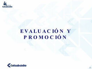 EVALUACIÓN Y PROMOCIÓN 