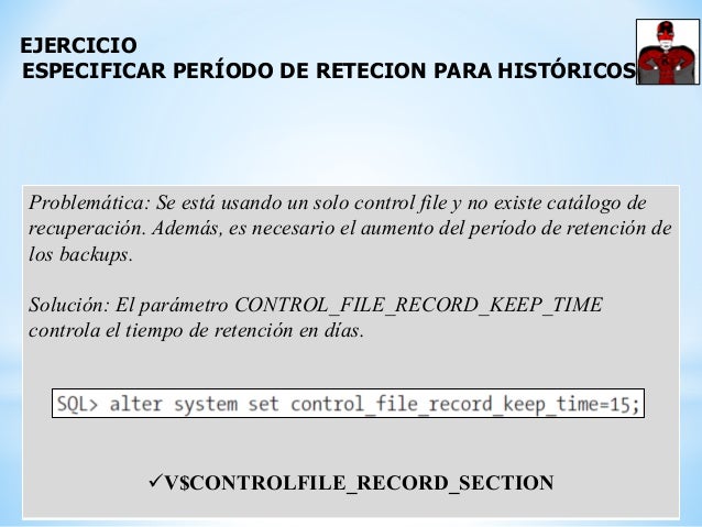 v$controlfile_record_section RMAN Hands Manager Oracle Recovery On