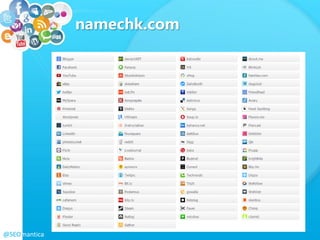 @SEOmantica
namechk.com
 