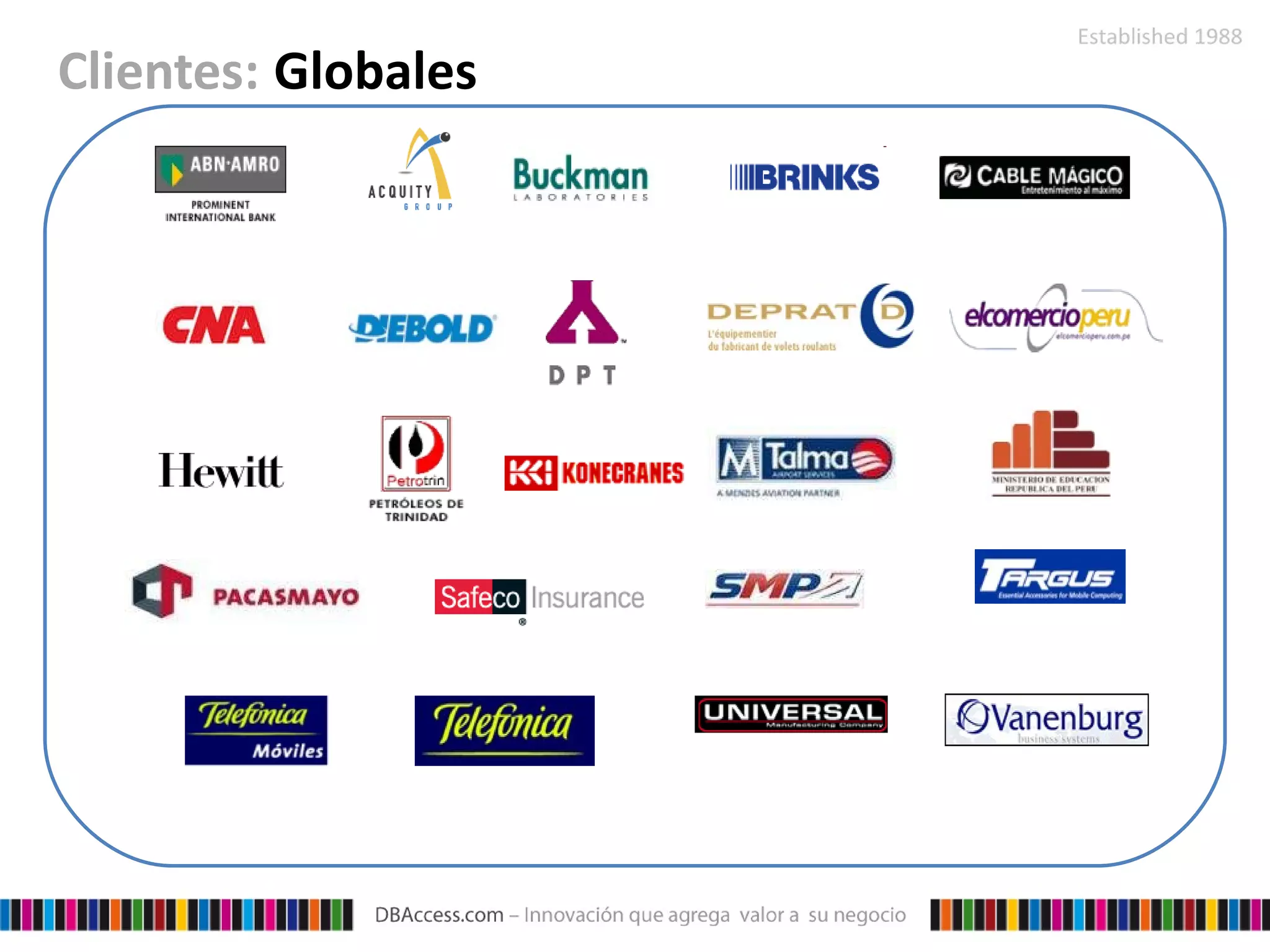 Clientes:   Globales 