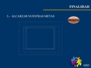 3.-  ALCARZAR NUESTRAS METAS FINALIDAD   