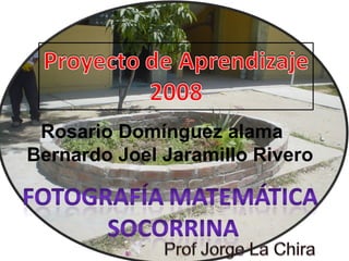 Rosario Domínguez alama      Bernardo Joel Jaramillo Rivero  