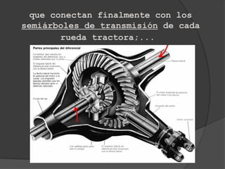 que conectan finalmente con los
semiárboles de transmisión de cada
       rueda tractora;...
 