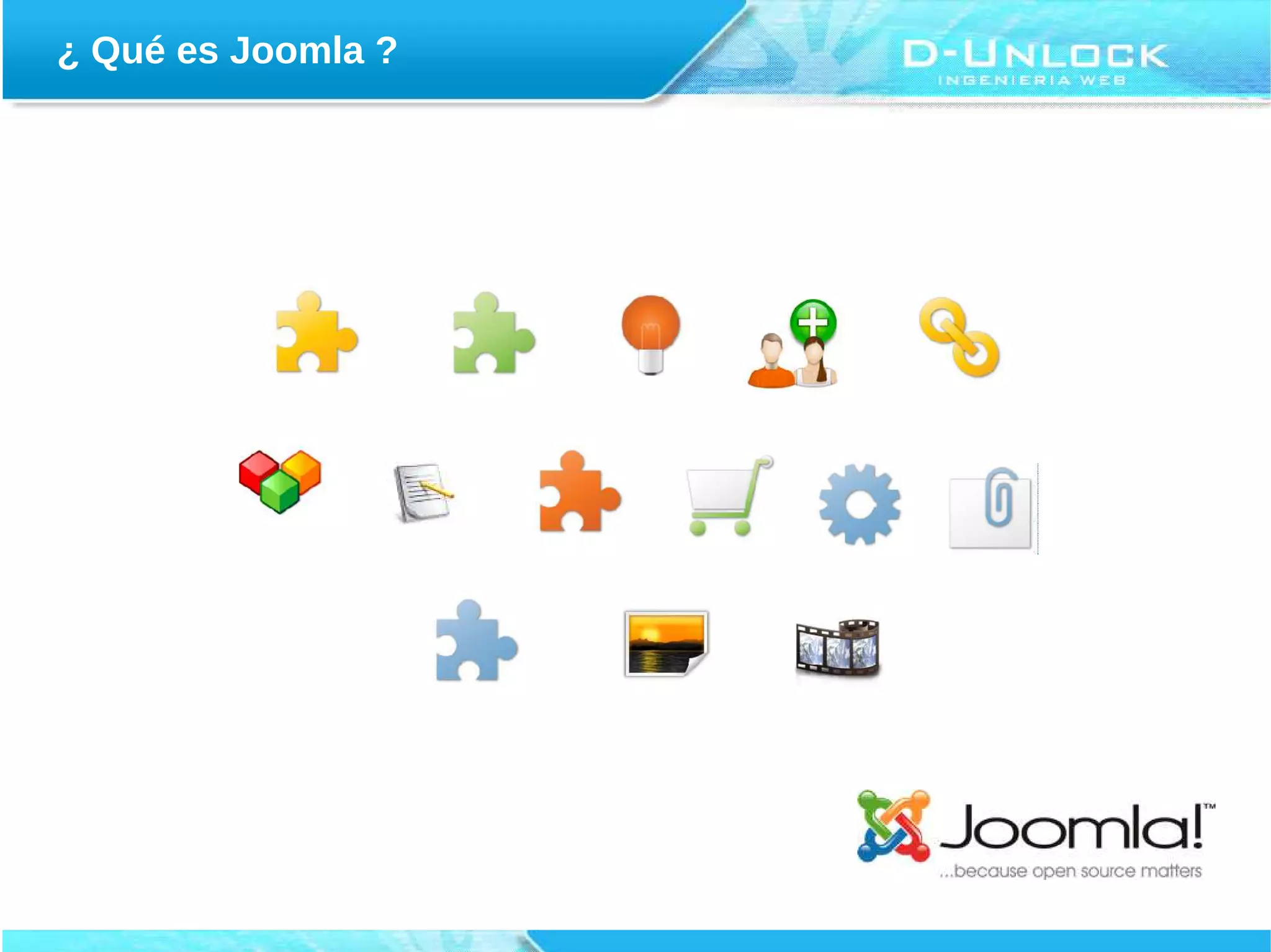 ¿ Qué es Joomla ?
 
