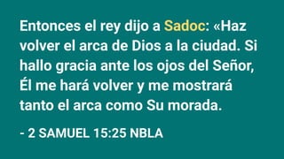 ️ [Presentación] El nuevo pacto: El modelo del sacerdocio de Sadoc | 1 ...