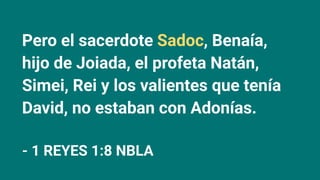 ️ [Presentación] El nuevo pacto: El modelo del sacerdocio de Sadoc | 1 ...