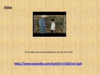 Video




              Si el video presenta problemas da clic en el link



        http://www.youtube.com/watch?v=5SIZnsv-Gp4
 