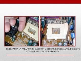 SE LEVANTA LA PALANCA DE SUJECION Y DEBE QUEDAR EN ANGULO RECTO
COMO SE APRECIA EN LA IMAGEN
 