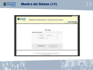 Muestra del Sistema (1/1)
 