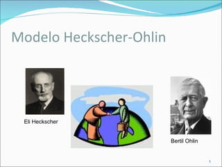 Modelo Heckscher-Ohlin  Eli Heckscher Bertil Ohlin 