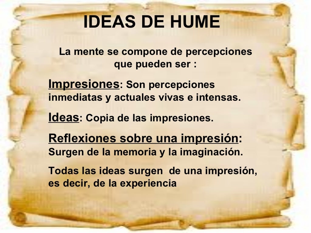 Identifique No Texto Elementos Que Caracterizam O Empirismo De Hume