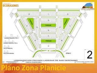 Plano Zona Planicie
 