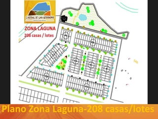 Plano Zona Laguna-208 casas/lotes
 