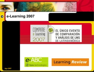 e-Learning 2007 Ago 2007 
