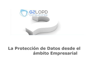 La Protección de Datos desde el<br />                  ámbito Empresarial<br />