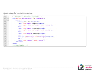 Ejemplo de formulario accesible




Martin Szyszlican - Sebastian Zelonka | 28-10-10 | UTN
 
