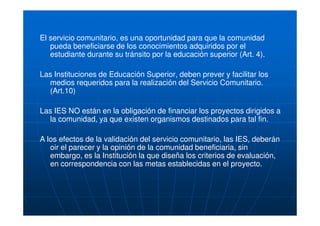 SERVICIO COMUNITARIO.