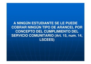 SERVICIO COMUNITARIO.