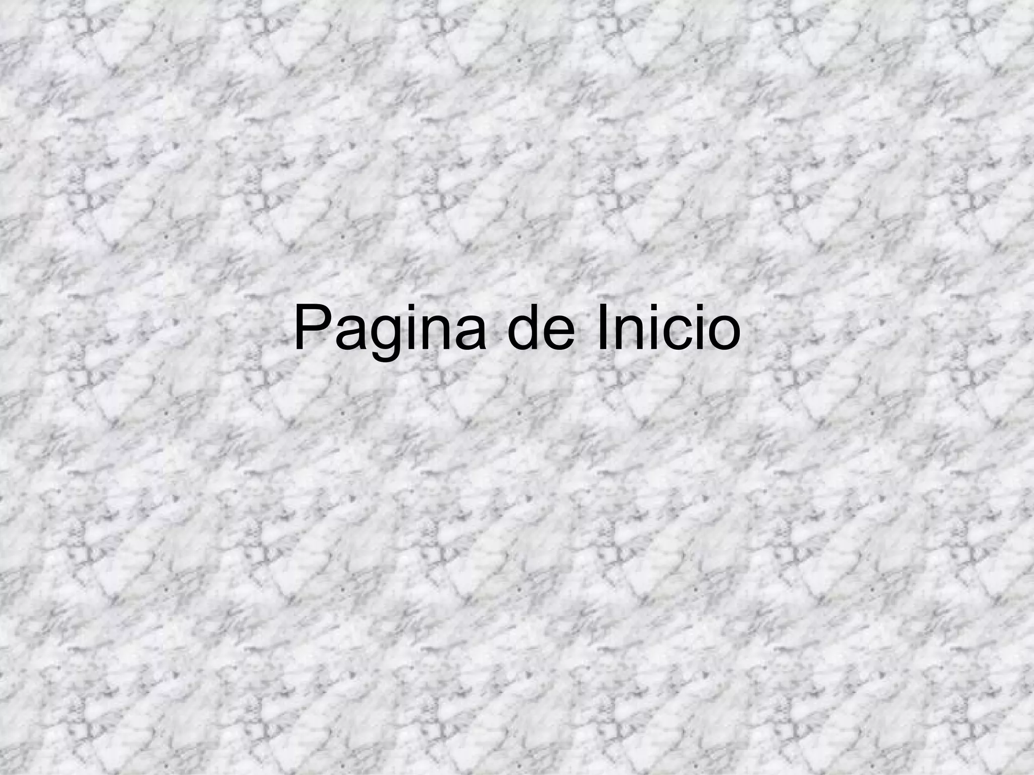 Pagina de Inicio 