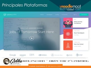 Principales Plataformas
@amoraleschan - Director e-Learning
 